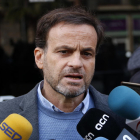 El portavoz de los comunes en el Congreso, Jaume Asens, en declaraciones a los medios.