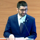Jordi Puigneró, durante la rueda de prensa.