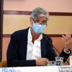 El secretario de Salut Pública, Josep Maria Argimon, en una rueda de prensa para analizar la situación epidemiológica de Cataluña.