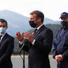 El president francès, Emmanuel Macron, en un acte passat a Pertús.