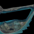 Imatge aèria del visor que ha habilitat l'ICGC sobre els danys de la borrasca Filomena al Delta de l'Ebre.