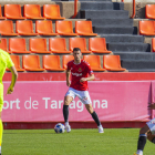 Carlos Albarrán, durante el Gimnàstic de Tarragona-Andorra de la temporada recientemente finalizada.