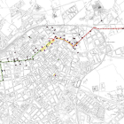 Plano del itinerario de la etapa de la 58.ª Vuelta Ciclista en Tarragona en Reus.