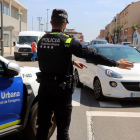 Imagen de archivo de un control de la Guardia Urbana de Tarragona en el barrio de la Granja.