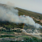 Vista aérea del incendio en Sant Salvador.