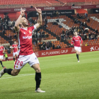 Simón es el segundo máximo goleador del Nàstic de esta temporada con cuatro goles.