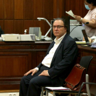 El exalcalde de Torredembarra, Daniel Masagué, antes de empezar el juicio por la pieza 1 del caso Torredembarra.