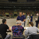 Imagen de una mesa electoral de la Tarraco Arena de Tarragona.