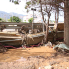 Destrosses en un càmping del Montsià per la gota freda.