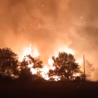 Imatge de l'incendi de Mont-roig del Camp.