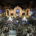 Los asistentes se reunieron entre el Mercat Central y plaza Corsini.