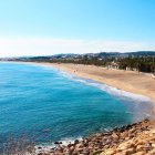 Imatge de la platja llarga de Roda de Berà.