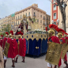 Un moment de la recollida dels Misteris de Setmana Santa de Tarragona.