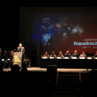 L'intendent Joan Carles de la Monja fent el seu discurs en el Dia de les Esquadres 2024 a l'Ebre.