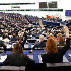 Votació al ple del Parlament Europeu d'Estrasburg.