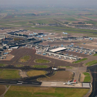 Imatge aèria de l'Aeroport d'Amsterdam-Schiphol.