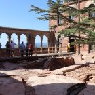 El claustre del castell monestir d'Escornalbou.