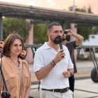 El conseller Nacho García durant el seu pregó a les festes de Campclar