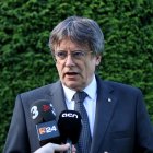 Carles Puigdemont, aquest dissabte a la Casa de la República, a Waterloo