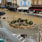 Imatge de les inundacions a l'Ametlla de Mar