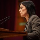 La líder d'Aliança Catalana, Sílvia Orriols, durant la seva intervenció al debat de política general aquest dimecres