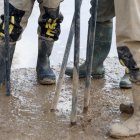 La UME durante la búsqueda de los dos niños que permanecían desaparecidos a causa de la DANA en Torrent.