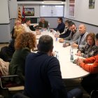 Reunió d'alcaldes a l'Ajuntament de l'Aldea.