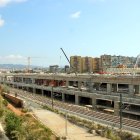 Vista aèria de la futura estació de La Sagrera