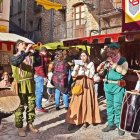 Imagen de archivo de una feria medieval.