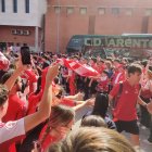 El moment de la rebuda.