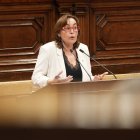 La consellera de Territori, Habitatge i Transició Ecològica, Sílvia Paneque, intervé al ple aquest dimarts