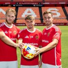 D’esquerra a dreta: Sergio Santos, Pau Martínez i Sergio Camus.