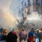 Un instant de la cercavila del Drac de Sant Roc.