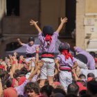 Un instant de la diada castellera de Santa Tecla.