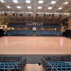 El Pavelló Olímpic preparat per l'esdeveniment.