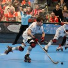 El jugador reusenc Guillem Jansà durant el darrer duel contra el Saint-Omer.