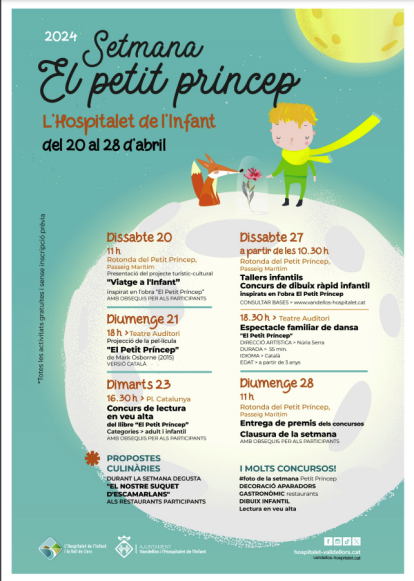 Programa de la Setmana de El Petit Princep de l'Hospitalet de l'Infant.