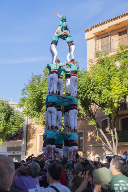 Concurs de Castells a Torredembarra.