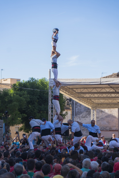 Concurs de Castells a Torredembarra.