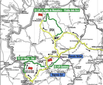 Imatge dels trams del RallyRacc Catalunya-Costa Daurada 2024.