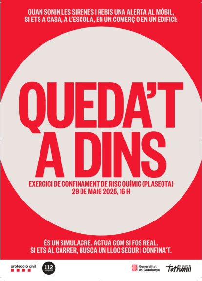 Cartell exercici confinament.
