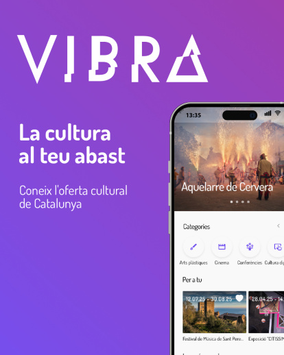 Imatge de l'aplicació cultural de la Generalitat, Vibra.