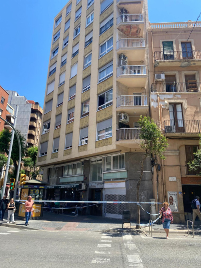 Imagen del edificio afectado.