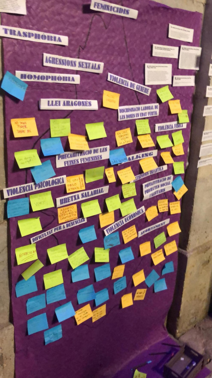 Unes 500 persones s'han donat concentrat aquesta tarda a la plaça de la Font de Tarragona per denunciar la violència masclista.