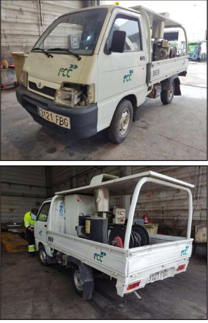 Estat d'un dels vehicles.