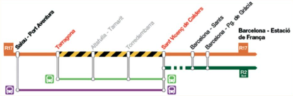 S’elimina la línia RT2.