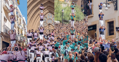 Els pilars de les quatre colles tarragonines.