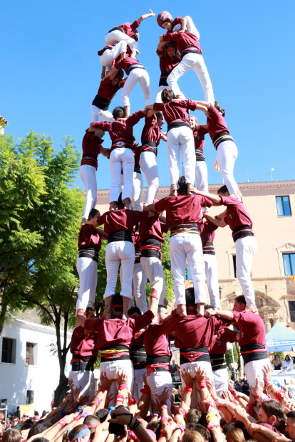 Set de set descarregat pels Castellers de Sarrià en la primera jornada del Concurs de Castells