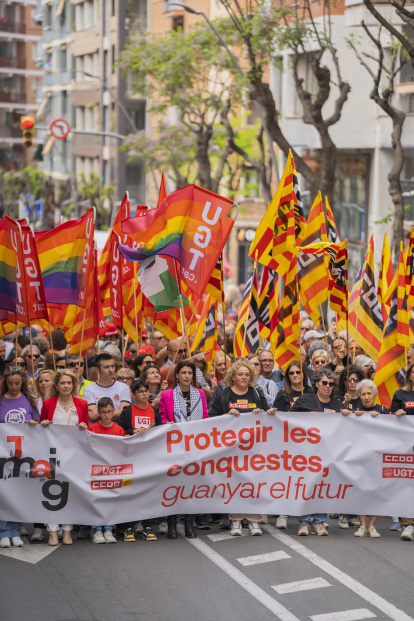 Manifestación del Primero de Mayo en Tarragona.