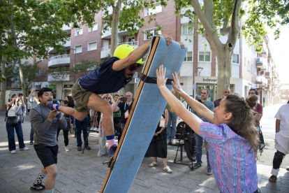 Un espectáculo de la Feria Trapezi.